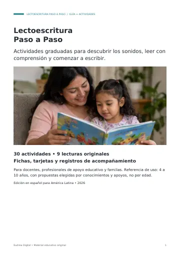Portada de Lectoescritura Paso a Paso
